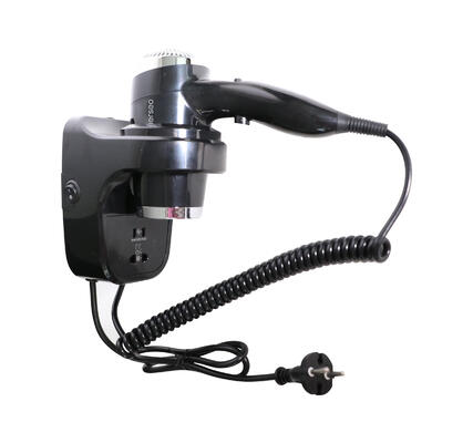 HOTEL 1800W Black Hair Dryer with Socket